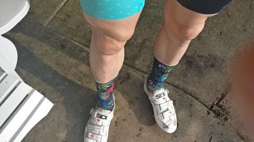 It's all about the socks.