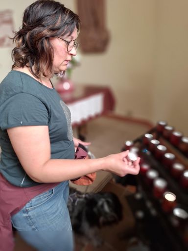 Kaarsje branden voor onze dierbaren in de hemel. Vandaag is de sterfdag van pap 🖤