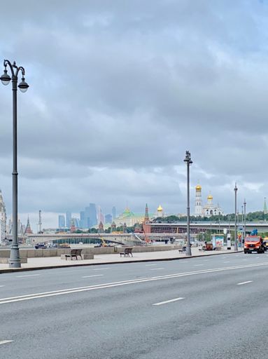 Moscow City (left) + Moscow Kremlin (right).