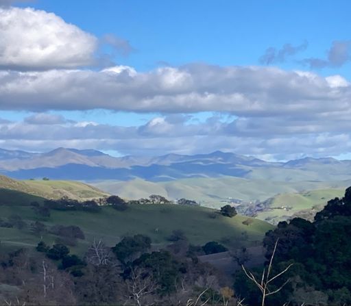 View east from Cienega road, at Hollister Hills