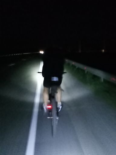 После моста некоторое время было темно. Я чуть не упилилась в бордюр и столбик, руки сами вырулили, хотя мозг спал еще