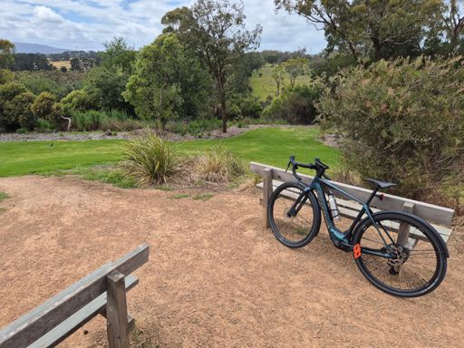 Hilltop lookout off the Dandenong Creek Trail, near the Whitehorse Recycling & Waste Centre.