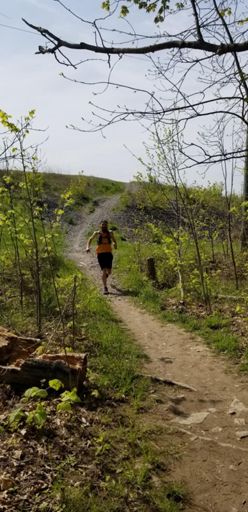 Coming down off the Moody dam.