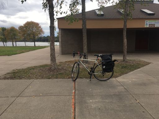 Finish line (facing west)