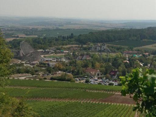 Schönes Schwabenland! Blick vom Michaelsberg auf Tripsdrill