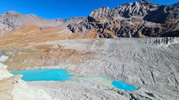 Tour du lac de moiry depuis grimentz, retour par la corne de sorebois
