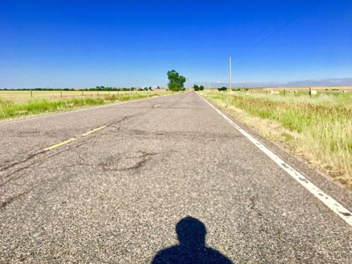 Roads...blissful empty roads for as far as the eyes can see