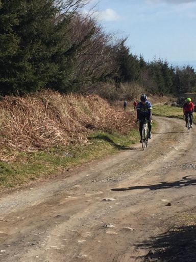 Yes I rode up this track on my CX bike 😳