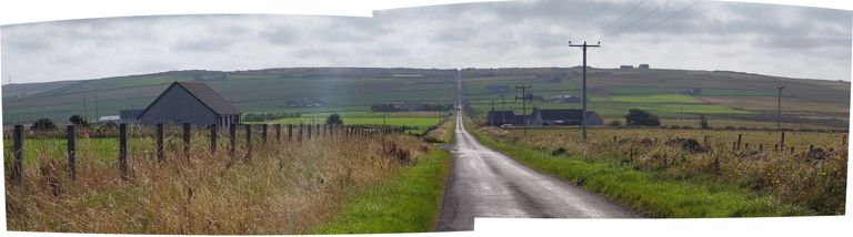 Going south east on Mount Pleasant Road out of Thurso along NCN Route 1, just after Duncanshill towards Mayfield, Weydale (a crofting settlement to the right on the hilltop), Hilliclay. https://en.wikipedia.org/wiki/Weydale