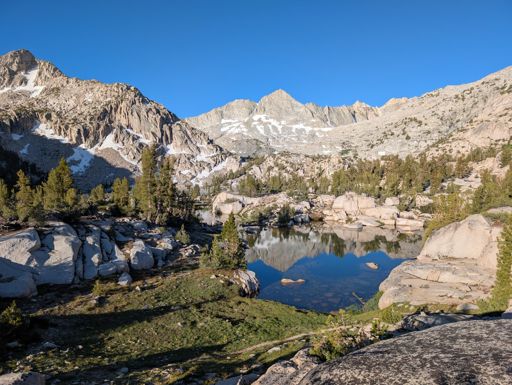 Morning light in the Sixty Lakes Basin.