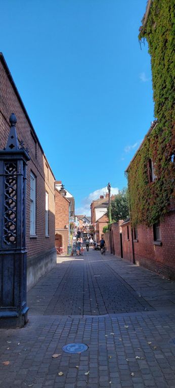 View down Church Street from the cathedral