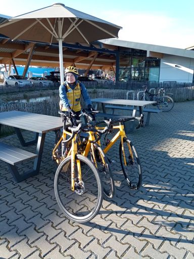 erste Ausfahrt 2025 mit neuen Team-Rad