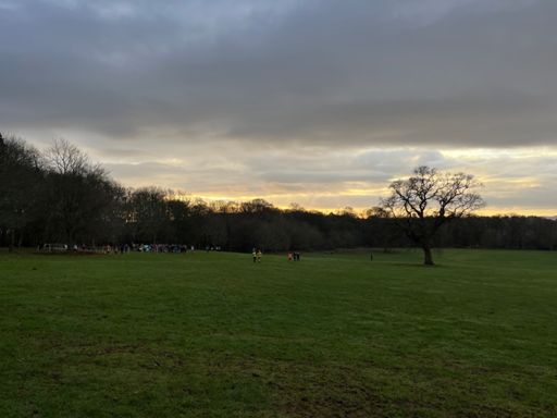 Sun slowly faded during the run