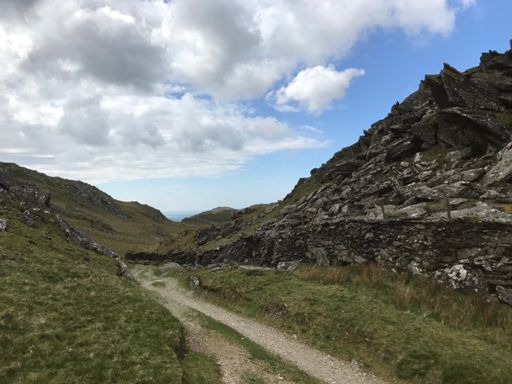Looking back towards the coast