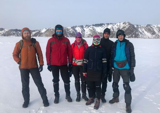 Группа в полном составе. Вышли из машины вблизи Хобоя.