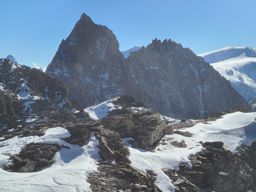 Pointe de Vouasson par le lac bleu et le glacier. Retour par le mont de l’étoile