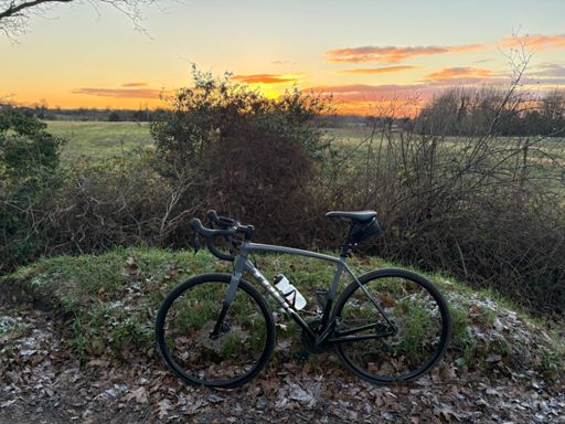 Beautiful sunset at the end of a chilly day!