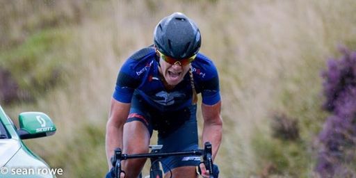 Leaving nothing in the tank when going for the top of Mount Leinster.