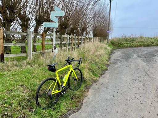 Filled in a square on squadrats map with this back farm road.