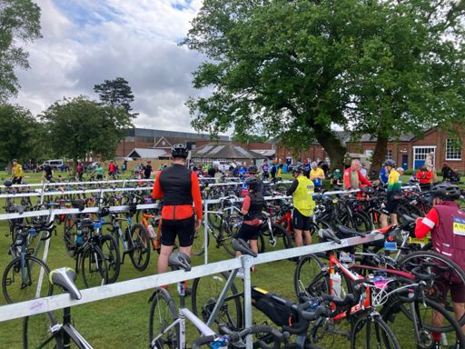 Rest stop at Felsted - 53 miles in