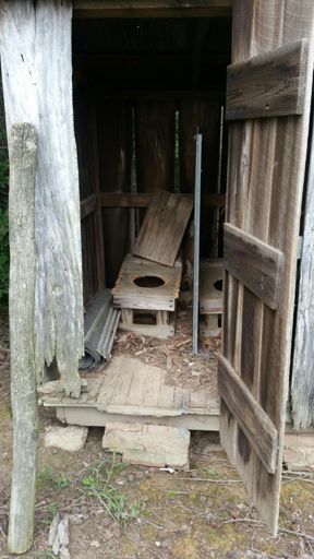 Outhouse behind Republican Grove Baptist Church