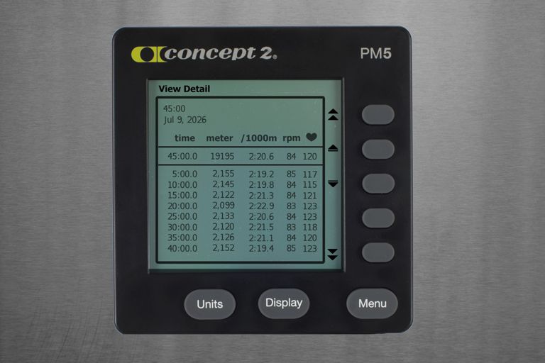 45:00 BikeErg zone2