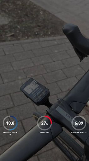 Mit ner schlechten Erholung auf ne zügige Runde ....