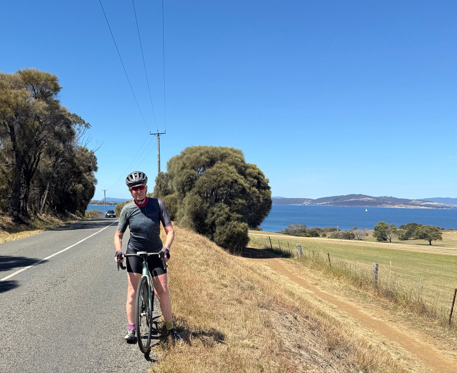 At the top of the highest point between South Arm and Possum Bay