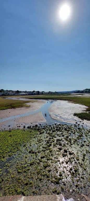 Hayle from the bridge where we met Andy Parkes, nicknamed  Fez in the Navy.