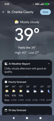 I didn't take the screenshot until afterwards. There was no 'mostly cloud' here. So I'm taking about 2 degrees off the real feel there.
With an 8-10mph headwind, this was probably about a real feel of 31-32f.