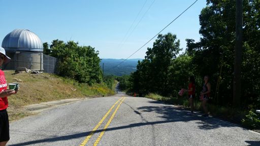 View looking back down past the observatory.