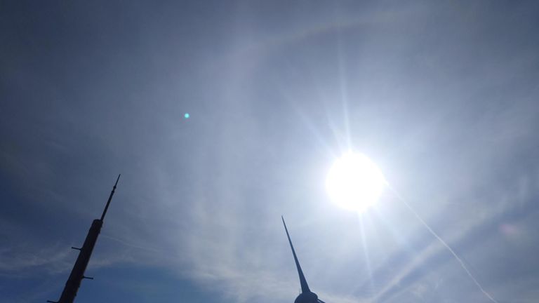 ハロが見えてた!