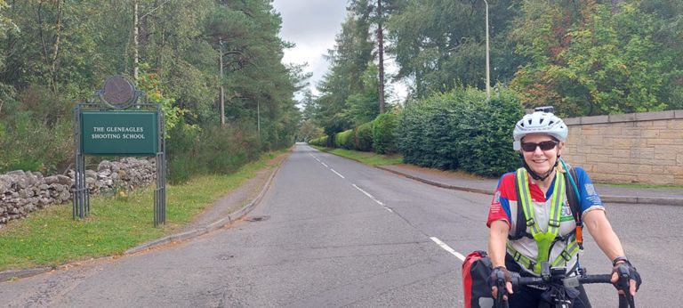 We had passed a sumptuous golf course which seemed to go on for miles, reaching Gleneagles which has four, so perhaps we passed more than one. Gleneagles open in 1924. Its shooting school opened as the Jackie Stewart Shooting School in 1988.  https://gleneagles.com