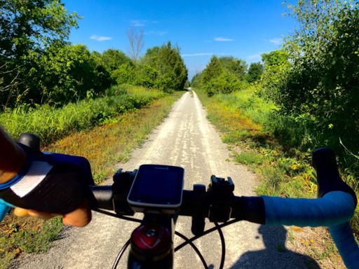 Rail trail in Kawartha, Lindsay