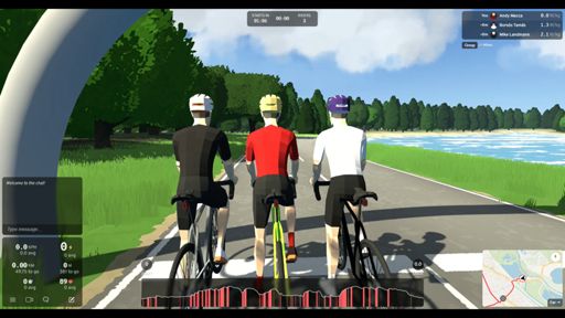 Needham lake at the start, check out the overhead O/S style map.