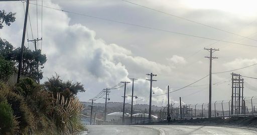Not that pretty, but I was impressed by the juxtaposition of the steam and gases from the refinery against a dramatic sky.