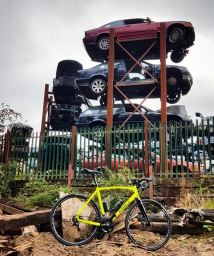 Scrap cars. Ride bikes