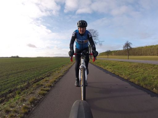 Auf Brandenburgs Straßen ist man (meist) nie allein:-))