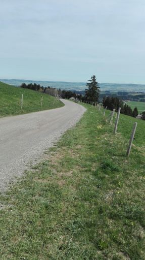 Kurze Gravel-Passage