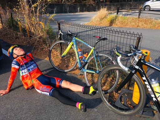 登りの途中足付きした様な...