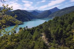 Haut tour du lac de Castillon en VTT