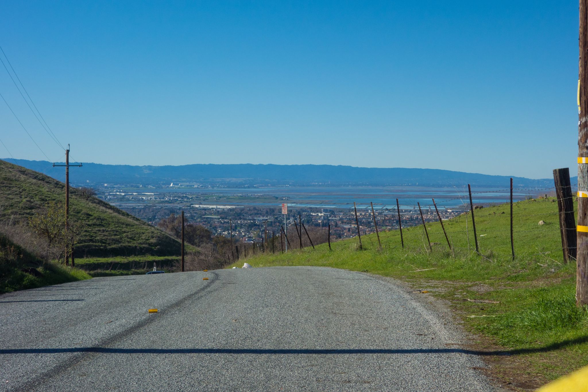 View from top of Felter Road.