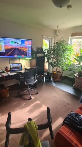 Aussen Schneefall und Sonnenschein...