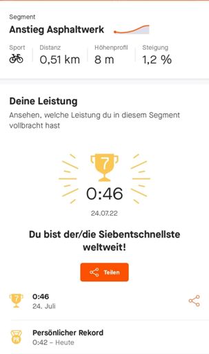 Wo ist das Segment hin 👀