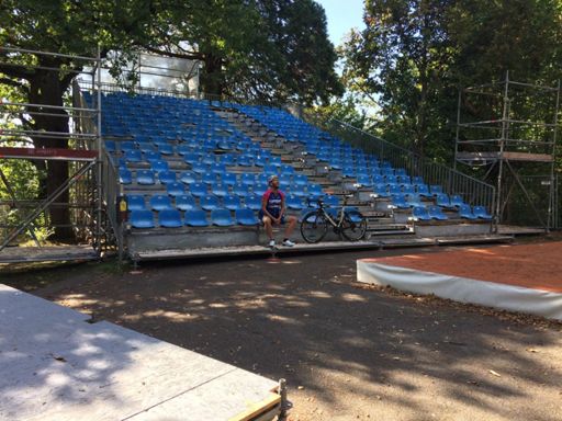 Der einzige Gast am Österberg...