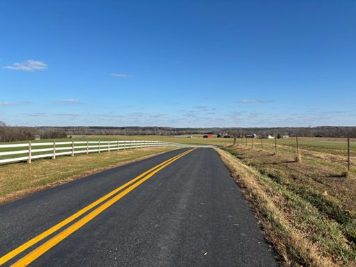 Nothing but farmland once you depart Farmville 