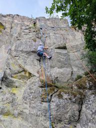 Escalade roche de Boslimpré