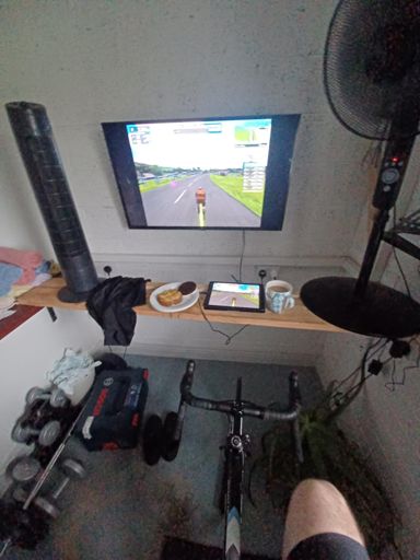 A real coffee break on zwift 