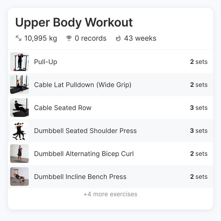 Upper Body Workout