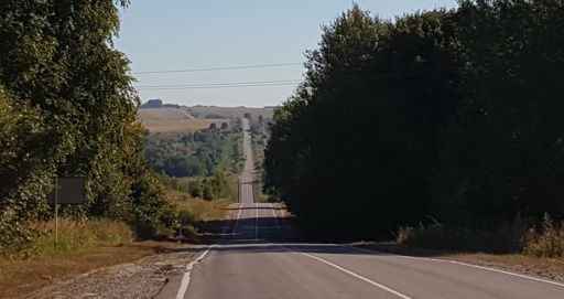 Шоссе Одоев - Белёв.